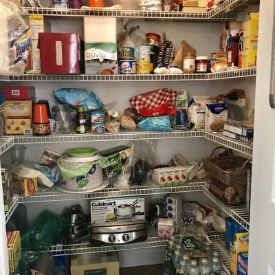 before organized pantry