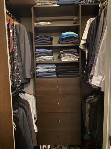 Organizing Closet After